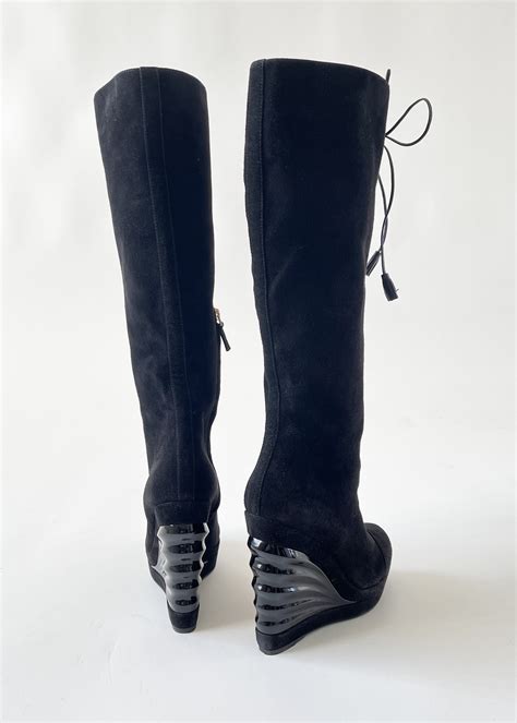 ysl biker boots|ysl platform boots.